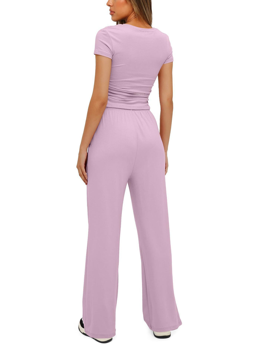 Solid Color Casual Sports Yoga Suit